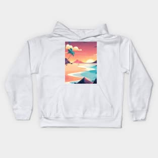 Beach, Tropical ocean Kids Hoodie